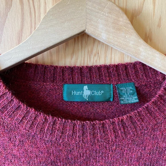 Men’s EUC Wool HUNT CLUB Sweater - Picture 3 of 8